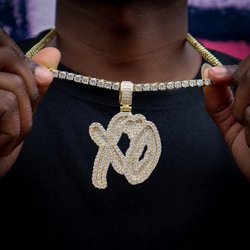 18k Gold Xo Pendant ZUU KING